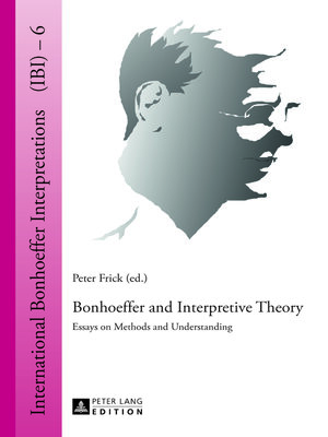 cover image of Bonhoeffer and Interpretive Theory